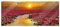 Pixxprint Glasbild Panorama, Wandbild aus Echtglas, Lotusblüten am See, 120x50 cm, inkl. Aufhängung und Abstandshalter