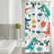 ASDCXZ Rideau de Douche pour Enfants 90x180 cm, Dessin animé Mignon Crocodile Cactus Soleil Nuage Minces Lavables avec Oeillets Rideau Douche imperméable en Textile pour Baignoire avec 6 Crochets