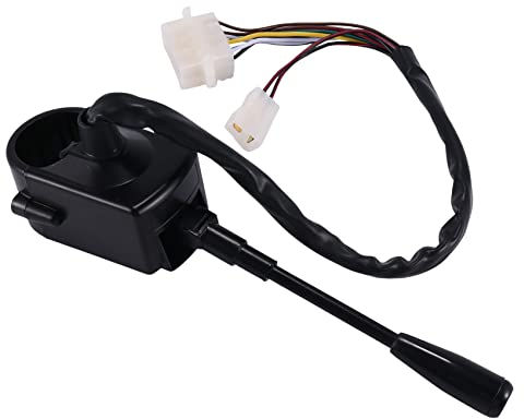 Jvareaty Interruptor intermitente de columna de dirección, interruptor de luz lejana y cercana, botón de claxon para y tractor antiguo y camión