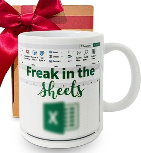 SRIHBET Lustiger Excel-Tasse, 325 ml, Glas-Trinkbecher für Geburtstag, Weihnachten, Neujahr, CPA, CFO, Kollegen, Buchhaltung, Boss, Freunde