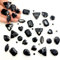 236 Stück Strasssteine zum Aufnähen, 7 Formen von Strasssteinen zum Nähen mit Krallen, Metall Krappenfassung Glas Nähen Edelsteine​für DIY-Bastelkleidung, Kleidungs, Schuhe, Taschen (Schwarz)