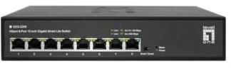 LevelOne GES-2208 Hilbert 8-Port 10-Zoll-Gigabit-Smart-Lite-Switch