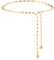 Amaxiu Damen Taillenkette Gürtel, Frauen Metall Kettengürtel Gold und Silber Verstellbarer Taillenkette Gürtel Körpergliedergürtel Modischer Kettengürtel Für Kleider Jeans(Gold)