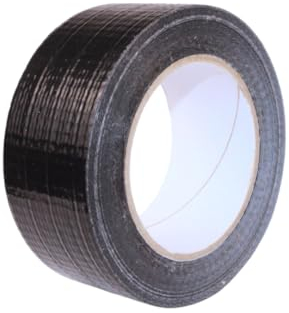 PROFIVENT.DE Universelles 48mm x 50m Wasserdicht Gewebeklebeband Panzertape Duct Tape Reparatur Klebeband Starke Klebkraft (Schwarz)