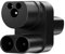 SANWAN CCS 2 Combo Typ 2 Adapter Supercharger IP55 Wasserdichter Auslaufschutz Press Out für Tes1a Model 3/X/S/Y 2017-2019, Press In für Tes1a Model 3/X/S/Y 2020-2021, Schwarz