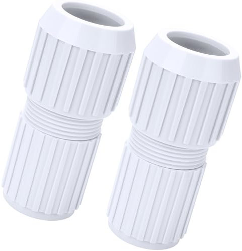 Dairrr Fuuu Pool-Teleskopstange Nockenschloss Ersatz 2 Stück, EZ Lock Cam für Teleskop-Schwimmbadstangen, passend für 2-teilige Stange mit Drehverschluss, Weiß