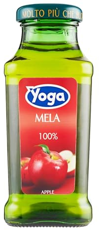 Yoga Succo di Frutta Mela 100% Confezione da 24 Bottiglie da 200 ml