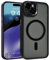 SNZ Custodia magnetica per iPhone 15, compatibile con MagSafe, iPhone 15, antiurto, antigraffio, resistente all'ingiallimento, standard, colore: viola