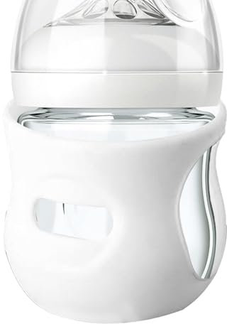 Manicotti in silicone per biberon, protezioni riutilizzabili per biberon, anti-goccia, protezione anticaduta, in silicone, isolamento termico