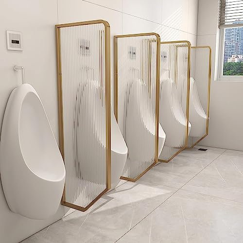 Urinal-Trennwand-Schutzwand Urinal-Sichtschutz Wandmontierte Urinal-Schranke??Schranke aus Edelstahl für öffentliche Toiletten (d-Trennwand*2) (d-Trennwand*4)