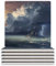 Untersetzer-Set, 6 Stück, dunkle Wolke, Untersetzer für Couchtisch, saugfähige Keramik-Untersetzer mit Korkboden, quadratische Untersetzer, rutschfest, 9,4 x 9,4 x 0,8 cm