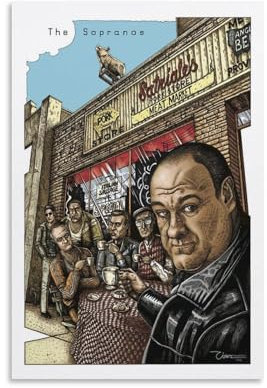 Scarface Filmposter Pate Sopranos, klassisches Filmposter (39) auf Leinwand, Gemälde, Poster, Wandkunst, dekorative Bilddrucke, moderne Dekoration, 20 x 30 cm