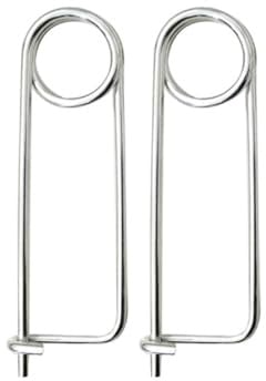 Sicherheitsnadeln Extra Groß, 10.5 cm Sicherheitsnadel Safety Pins Broschen Silber für Basteln DIY, 2er Pack
