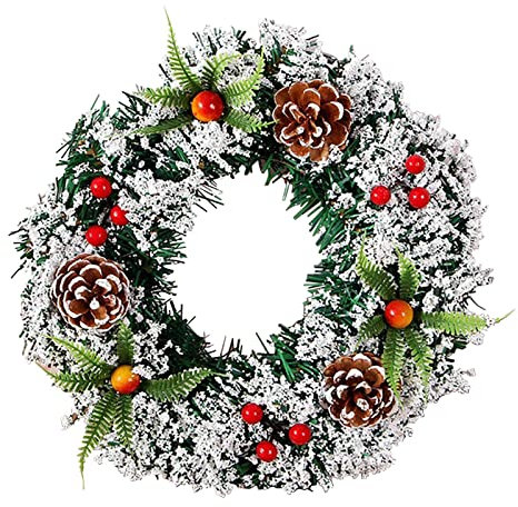 Ghirlanda di Natale per esterni, decorazione natalizia per ghirlande di benvenuto per porta d'ingresso, ghirlanda moderna per porta d'ingresso, ghirlanda natalizia moderna per porta d'ingresso,