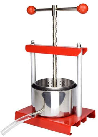 Household Manual Fruit Wine Press Machine 6 L Grape Berry Juice Pressing Vegetable Dehydrating Machine Commercial,3L