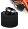 Tunejoy Filtro Aria per Moto 45mm Filtro Aria Spugna Doppio Strato ATV Bocca Obliqua per 50cc 70cc 90cc 110cc Quad Buggy Scooter Dirtbike Moto Go Kart Nero