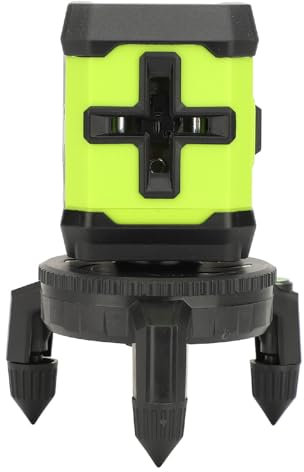 la ser Level Tripod, 2 Lines Green la ser Level, 360° Self Leveling la ser Level High Visibility Ip54 Leveling Level Tool, Carrying Pouch Battery&Tripod Included