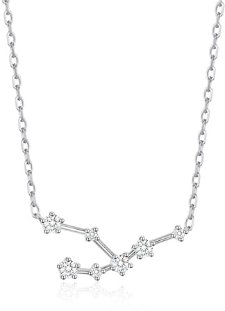 Philip Jones Collar de constelación del signo zodiacal de Tauro con cristales de Zircondia®