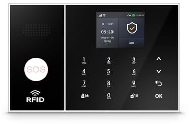 XNY Alarmas para Casa WiFi, SIN Accesorios, 4G Kit Alarma casa con App, Control Remoto, Notificaciones sin Suscripción, Compatible con Alexa (XNY-108)