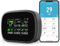 18-in-1 Smart Air Quality Monitor - Indoor WiFi Air Quality Detector with Dual Chip, Real-Time for AQI, CO2, PM2.5, PM1.0, PM10, TVOC, HCHO, Time Display, Temperature & Humidity with Aler (Black-B)