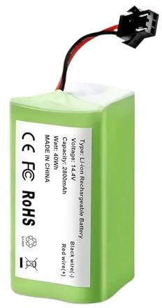 JKFMCD Accesorios for aspiradoras, batería de Iones de Litio, reemplazo de la batería, Compatible con Conga 4090(5200mAh)