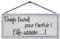 Stickers pour pancarte Trop tard pour t'enfuir, elle arrive... ! - Stickers à personnaliser pour panneau de mariage - Humour mariage - Cadeau de Mariage - Fabrication Artisanale Française