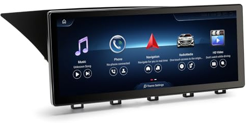 10,25 Pouces 8 Cœurs 4Go+64Go Android 14 Autoradio GPS Navigateur pour Mercedes Benz Classe GLK X204 2009-2012 NTG 4.0 Écran Tactile Bluetooth 5.1 CarPlay Android Auto WiFi 4G Dab+ USB DSP Canbus