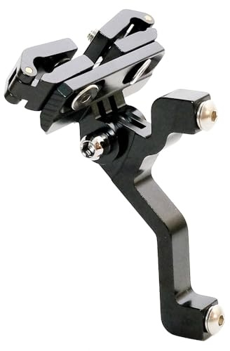 Zestco Bicycle Saddle Mount for Water Bottle Cages Adapter Compatible with Gopro Behind Seat Single Rail Mount Bottle Cage Dual Rear Bike Seat Mount Adapter Road Bike Folding Bike Triathlon
