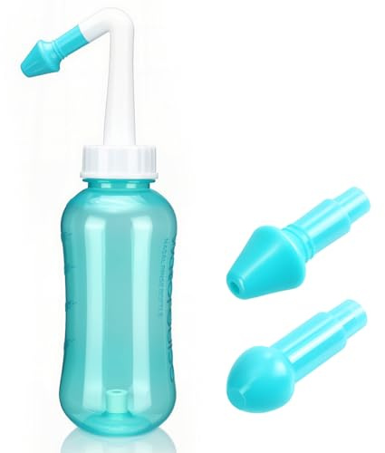 Nasendusche Set 300ML Nasenspülkanne zur Nasenreinigung und Nasenspülung Nasendusche Erwachsene