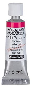 Schmincke – HORADAM® AQUARELL - feinste Künstler-Aquarellfarben, Rubinrot - 5 ml
