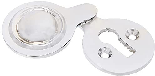 Bulk Hardware BH01810 Victorien Ecusson de trou de serrure couvert Chrome