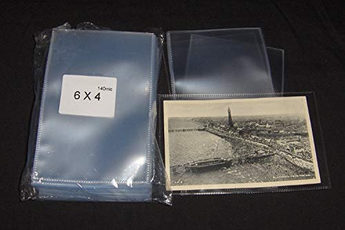 100 x Postcard Sleeves - for Use with Vintage Postcards and Photographs