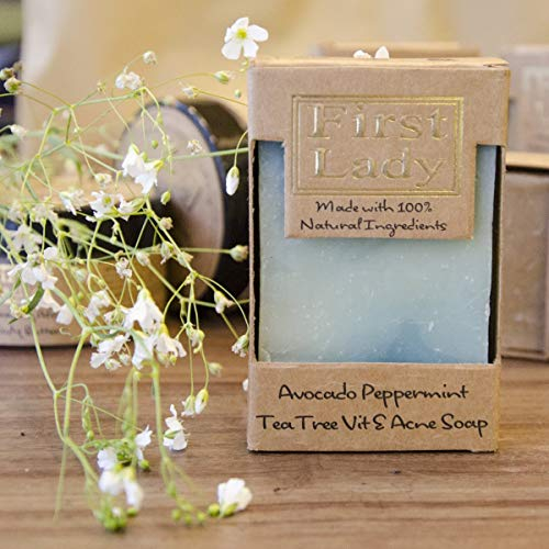 First Lady – Handarbeit Avocado Peppermint Tea Tree Vitamin E Akne Seife 125 g
