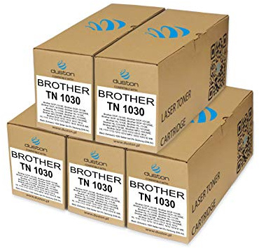 duston 5X TN1030, TN-1030 Schwarz Toner kompatibel zu Brother DCP-1510 1512 1610 1612 HL-1110 1112 1210 MFC-1810 1910