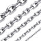ChainsHouse Männer Kette Edelstahl Kette Herren Halskette 5mm Silber Ankerkette 5mm Rolo Gliederkette Damen Rolo Halskette 76cm Rolo Kette ohne Anhänger Robuste O-Kette Modeschmuck für Jahrestag