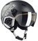 Black Crevice Skihelm Vail mit Visier, matt schwarz Carbon/weiß, M (55-58 cm)…