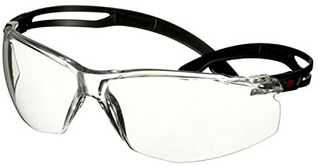 3M SecureFit 500 Schutzbrille, schwarze Bügel, Scotchgard Anti-Fog-/Antikratz-Beschichtung (K&N), transparente Scheibe, SF501SGAF-BLK-EU