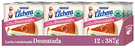NESTLÉ LA LECHERA Leche condensada desnatada, Lata, 12 x 387 g