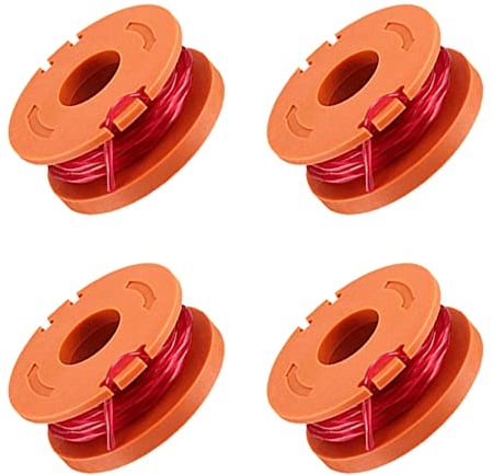 1.65mm WA0004 Strimmer Replacement Spool Line Compatible with Worx Grass Trimmers WG157E, WG157E.9, WG163E, WG184 (4pcs)