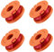 1.65mm WA0004 Strimmer Replacement Spool Line Compatible with Worx Grass Trimmers WG157E, WG157E.9, WG163E, WG184 (4pcs)