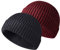 Retro Trawler Winter Beanie Hat, Unisex Fischermütze Dockermütze Rollmütze Winter Hut Baseballkappe Cappello Antivento (Z-Schwarz + Weinrot)