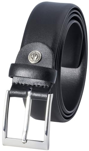 LINDENMANN Leder-Gürtel Herren 35 mm Rindleder schwarz