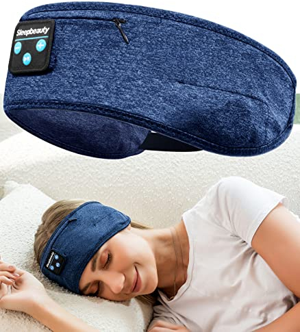 Joseche Cuffie per dormire Bluetooth fascia per capelli, senza fili, regolabile, con altoparlanti ultra sottili, cancellazione del rumore, perfette per dormire, allenarsi, corsa