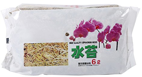6L Sphagnum Moos Gartenerde, Getrocknetes Waldmoos für Phalaenopsis Orchideen Umtopfen Sphagnum Orchideen Erde für Topfpflanzen Feuchtigkeitsspendende Ernährung Organischer Dünger