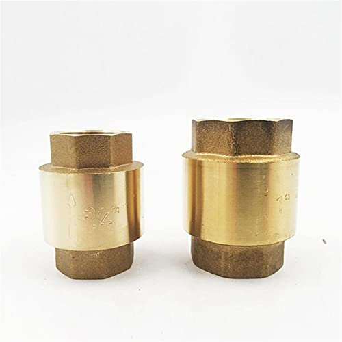 G 1/2 '' 3/4 1 1-1/4 2 DN15 DN20 DN25 DN32 DN50 Messing Faden In-Line-Feder Vertikal Hub-Rückschlagventil (Size : DN20)