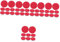 Garneck 5sets Microfiber Bowling Mat Cleaning Pad Reusable Polishing Pad Indoor Bowl Accessories Bowl Grip 8pcs*5
