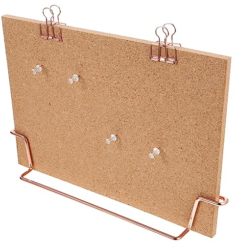 Ciieeo Pinnwand Korktafel Metall Schreibtischdeko für Büro Damen Memo Board für Fotos Notizen Nachrichten A4 Größe 4Er-Pack Roségold Kreative Fotowand für Bilder Büro Pinnwand für Schreibtisch
