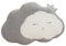 CULASIGN Wolkenkissen, Wolken Plüschkissen aus Plüsch, Kuschelkissen Wolke-Zierkissen,Mädchen und Jungen Plüschtier Spielzeug Sofa Kissen Dekokissen für Baby- und Kinderzimmer (Grau,50cm)