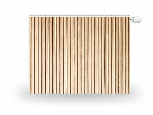 HUBDECO Magnetische Heizkörperverkleidung - 80x60 cm - Magnet Heizkörperabdeckung - Motiv Laminat-Dielen - Wasserdicht Erhöhte Abriebfestigkeit Paneel-Heizkörperabdeckung