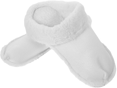 VICASKY 2 Paar Fleece-Überschuhe winterstiefel gefüttert Winterstiefel-Innenfutter warme Stiefeleinlagen Gepolsterte Knöchelsocken weiße Stiefel Damenhausschuhe abnehmbar